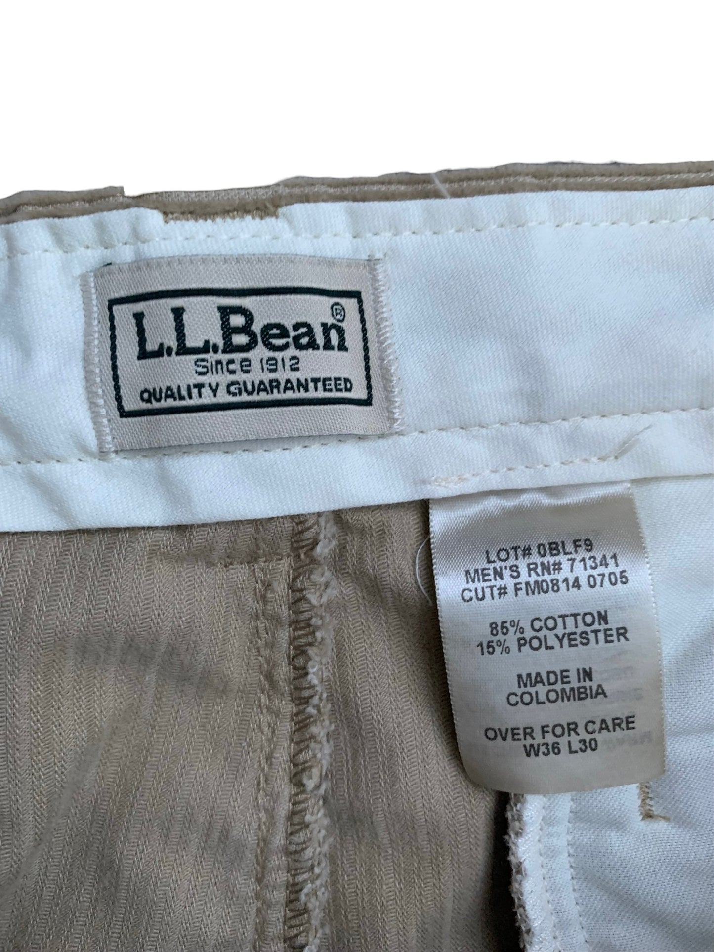 LL Bean Corduroy Cargo Pants (35x30)