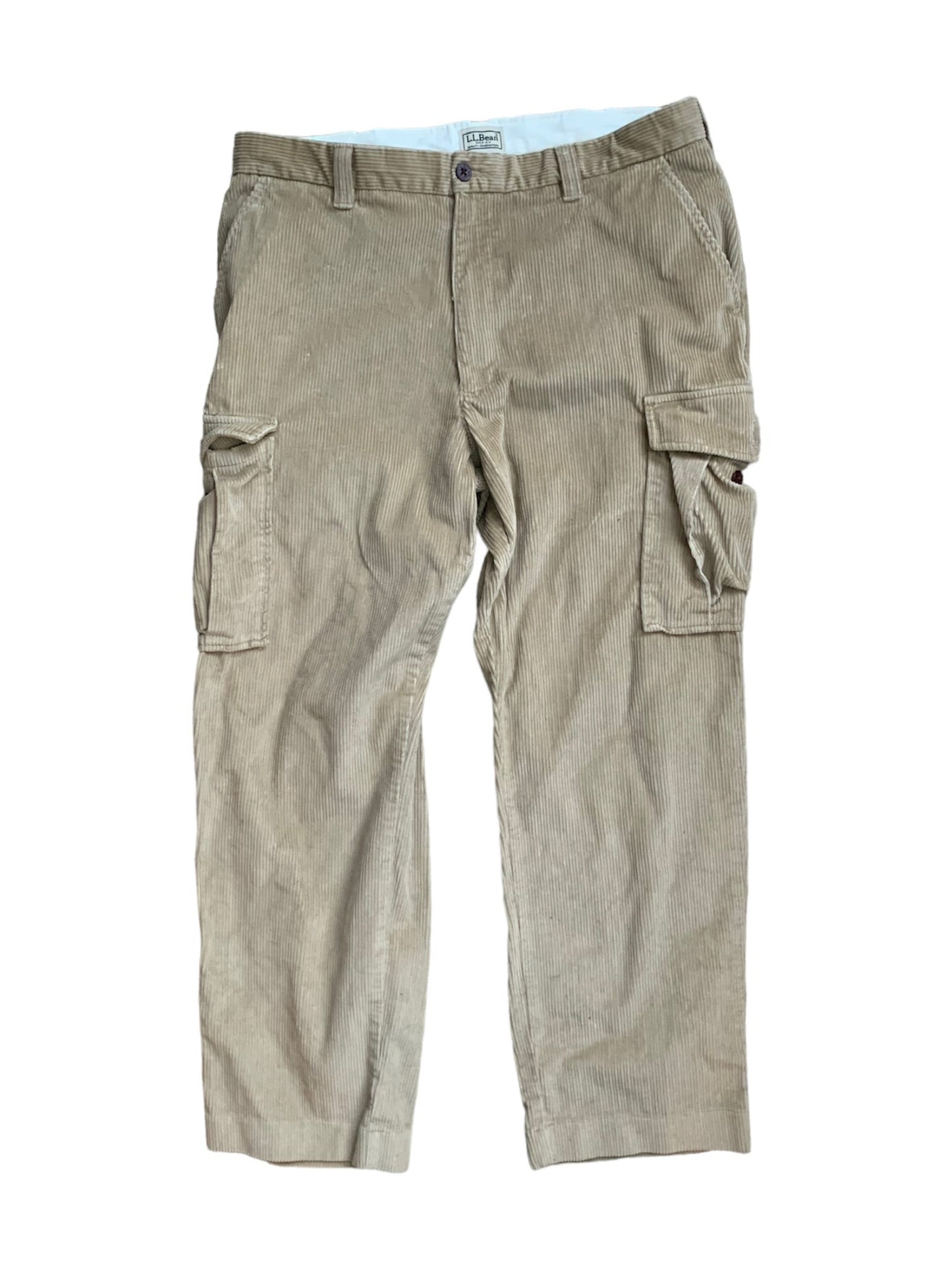 LL Bean Corduroy Cargo Pants (35x30)