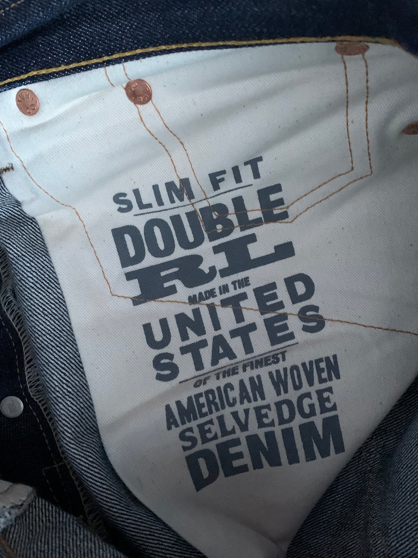 RRL Slim Fit Selvedge Denim (34x29)