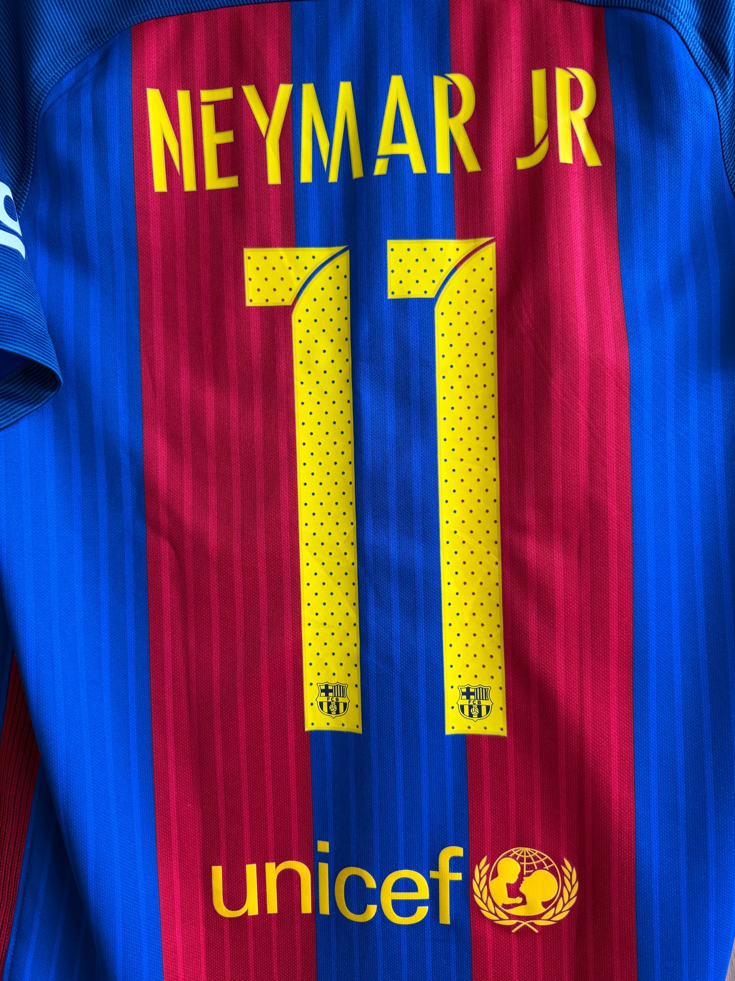 2016-17 Neymar Barcelona Home Jersey (S)