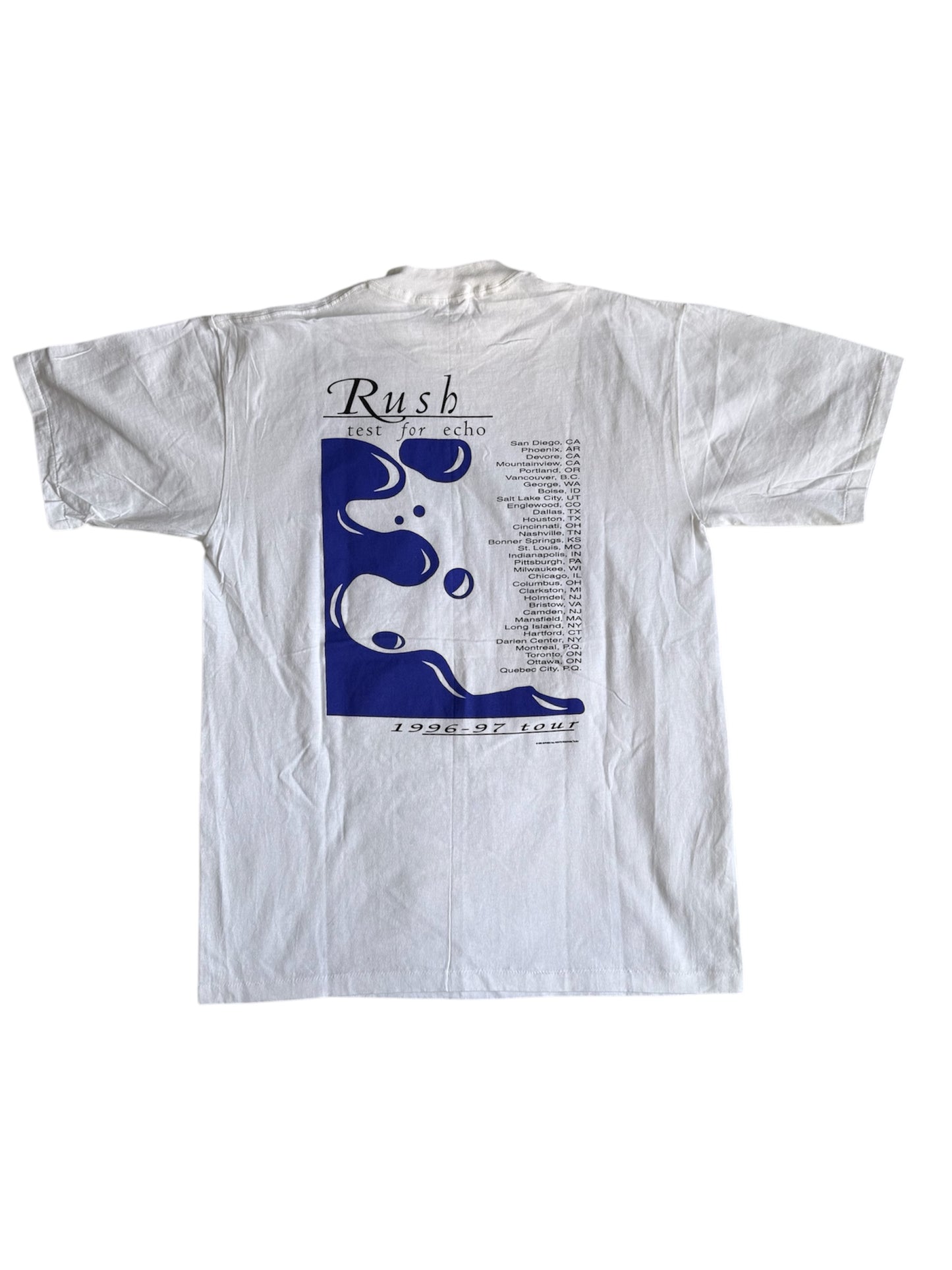 Rush Test for Echo 1996-97 Tour Tee (XL)