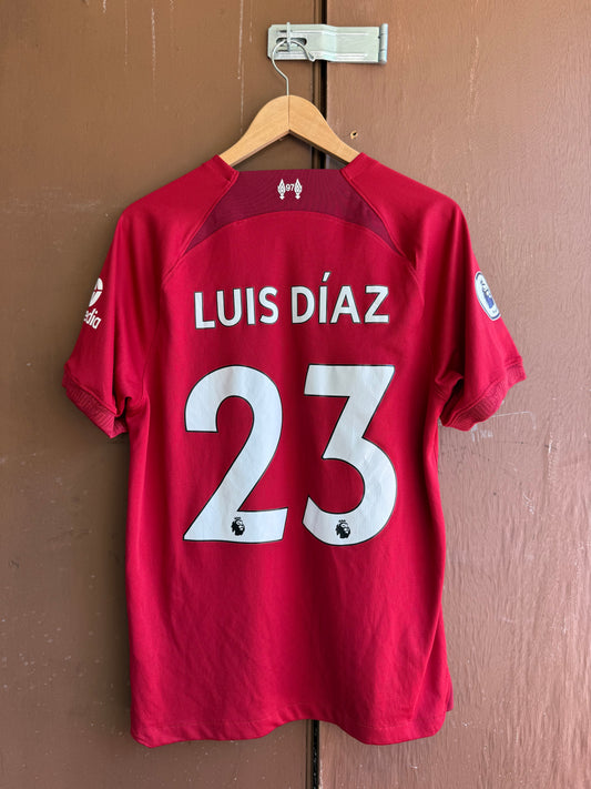 2022-23 Luis Diaz Liverpool Nike Home Jersey (M)