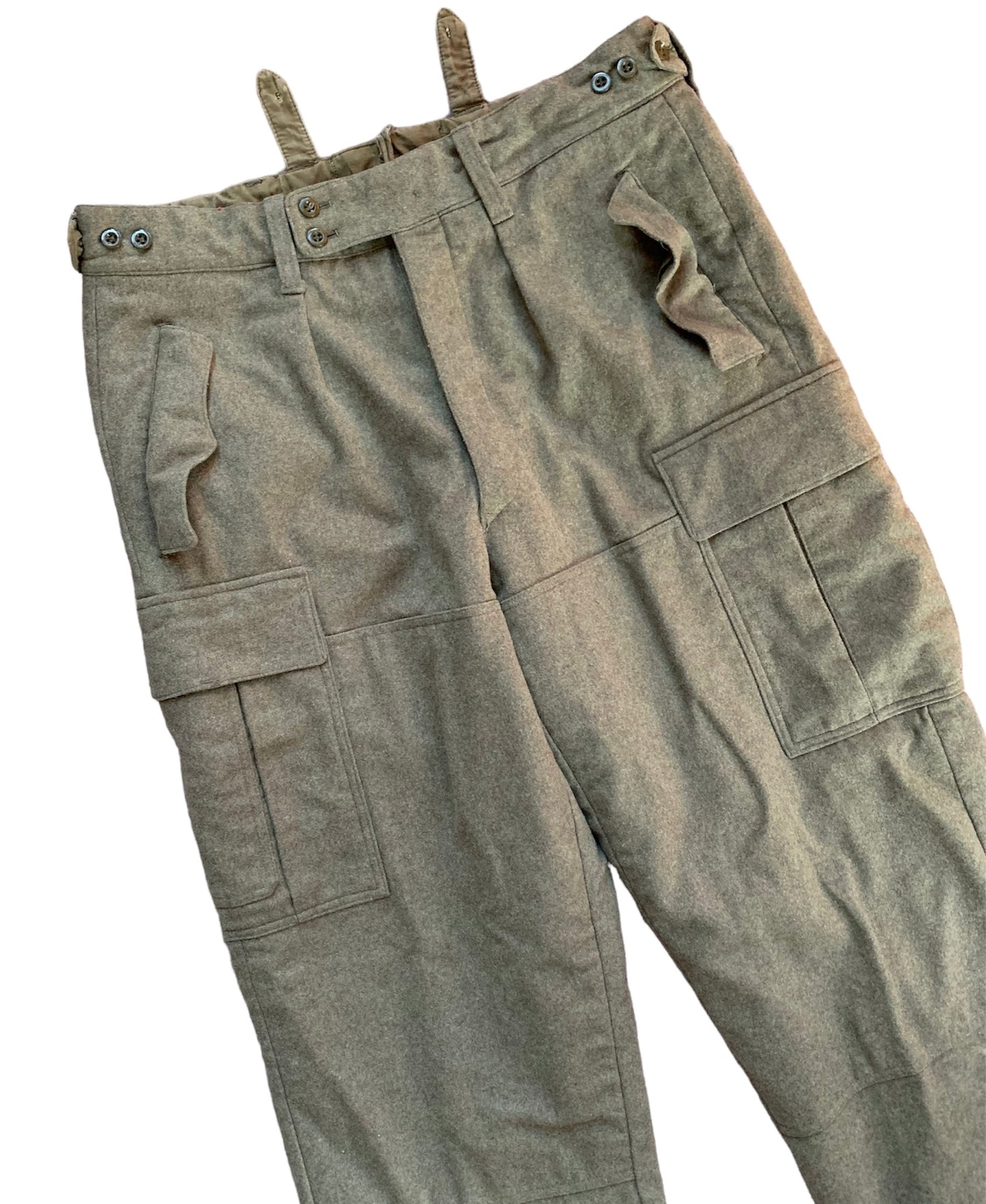 60s Military Wool Cargo Pants (34x30)