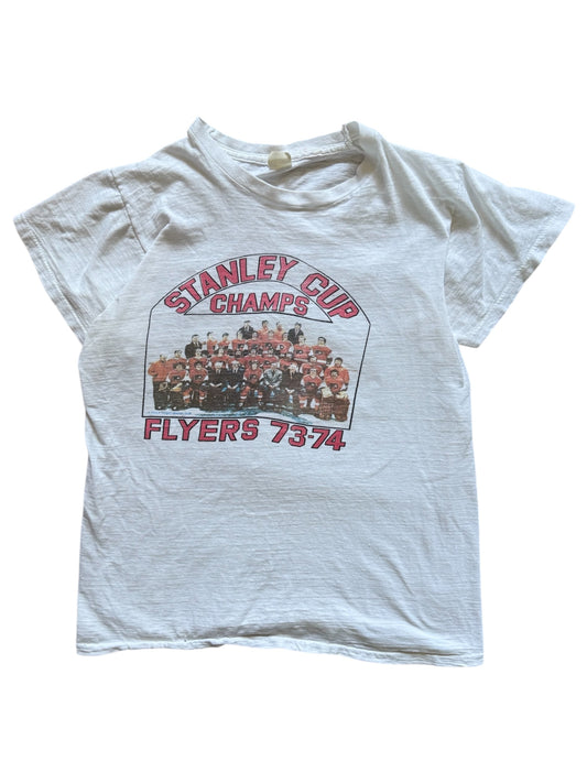 Flyers 1974 Stanley Cup Champs Tee (XS/S)