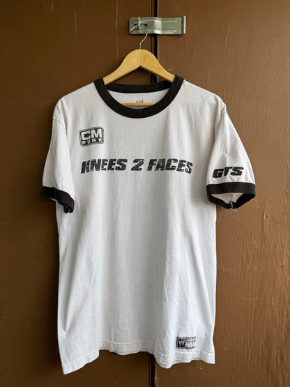 CM Punk Knees 2 Faces Tee (L)