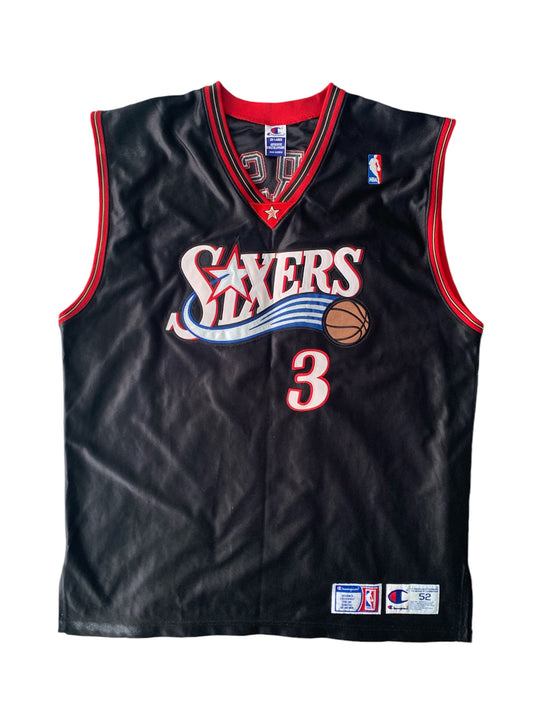 76ers Iverson Champion Authentic Jersey (52/XXL)