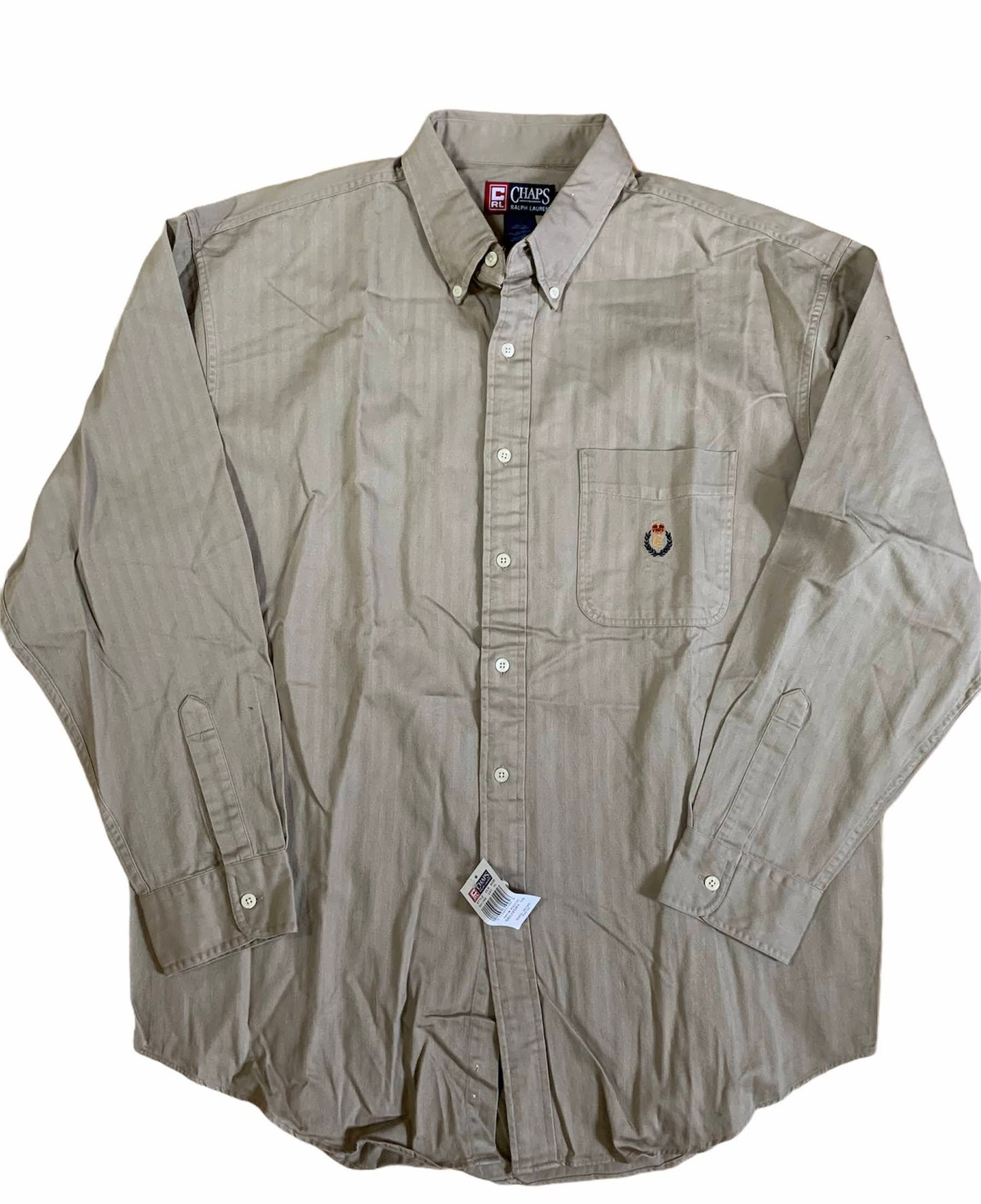 Chaps Ralph Lauren BNWT Khaki Button Down (XL)