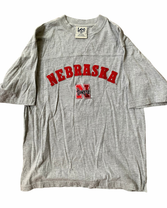 Nebraska Lee Sport Embroidered Tee (M)