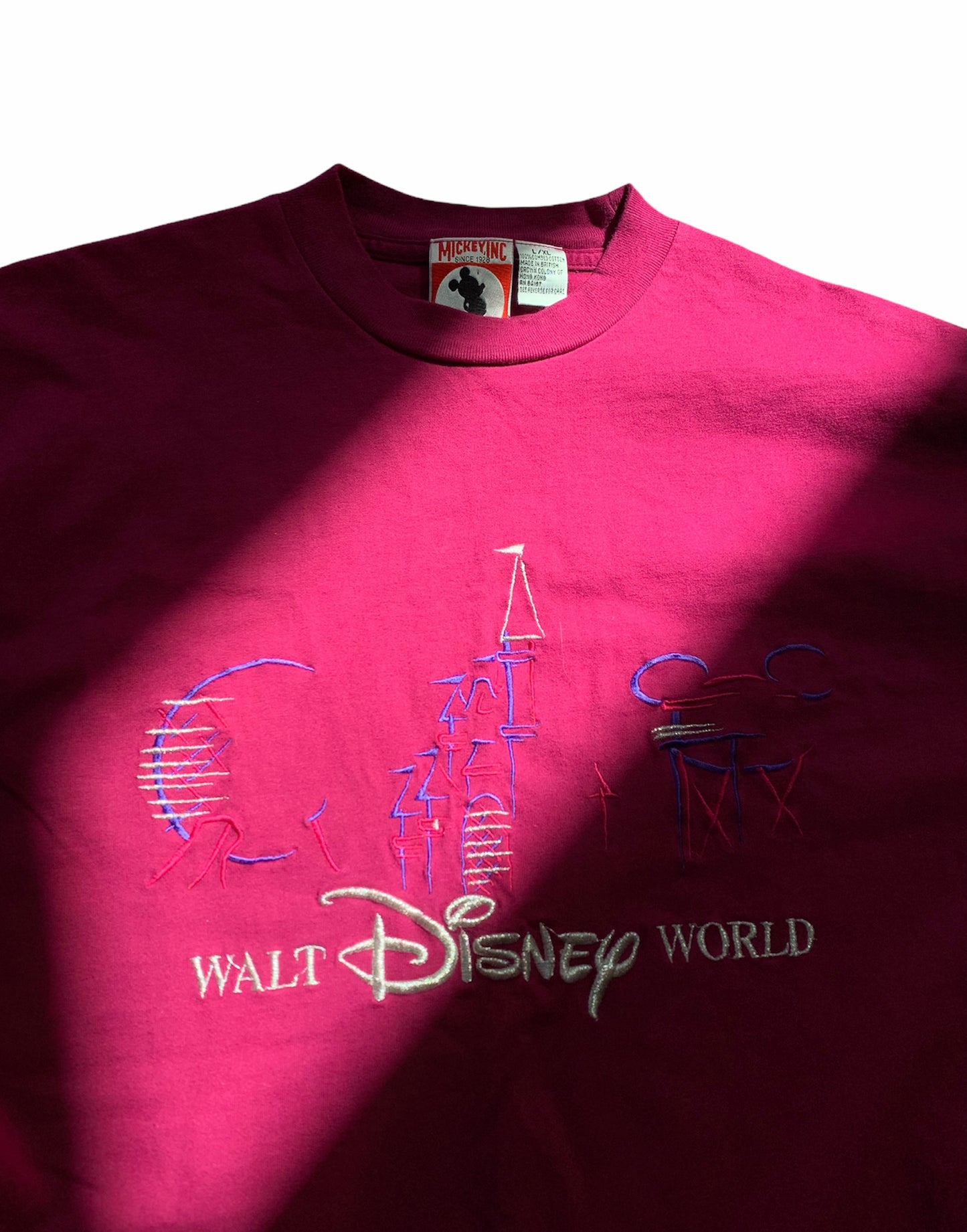 Mickey Inc. Disney World Embroidered Tee (L/XL)